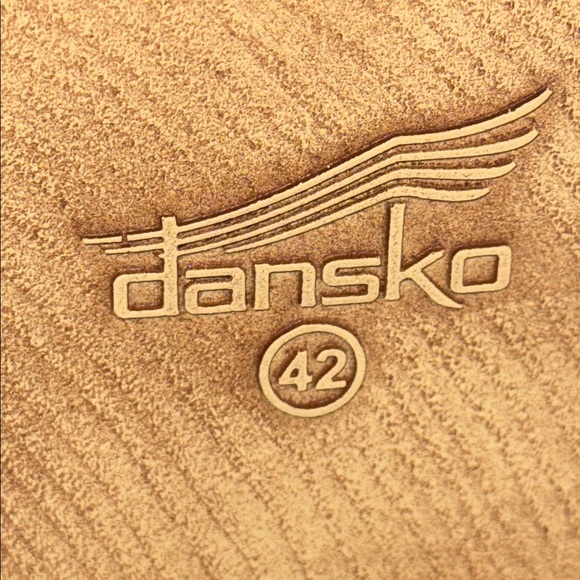 Dansko Tandi Block Heel Sandals Peep Toe Black Leather Women’s EU 42 US 11.5-12 - Picture 11 of 13